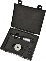 Starrett - 1/4" to 5/16", 2-1/4" Gage Depth, Mechanical Inside Hole Micrometer - 0.0003" Graduation, 0.00015" Accuracy, Ratchet Stop Thimble - Apex Tool & Supply