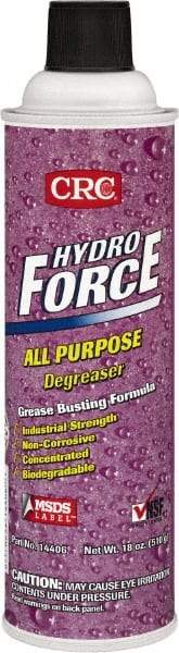 CRC - 20 oz Aerosol Cleaner/Degreaser - Aerosol, H2O Surfactant, Unscented - Apex Tool & Supply