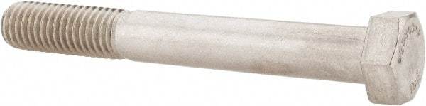 Value Collection - 1/2-13 UNC, 4" Length Under Head Hex Head Cap Screw - Partially Threaded, Grade 316 Stainless Steel, Uncoated, 3/4" Hex - Apex Tool & Supply