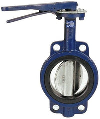 NIBCO - 2" Pipe, Wafer Butterfly Valve - Lever Handle, Cast Iron Body, EPDM Seat, 200 WOG, Ductile Iron Disc, Stainless Steel Stem - Apex Tool & Supply