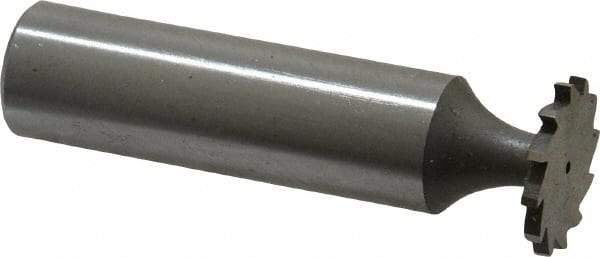 Whitney Tool Co. - 5/8" Diam x 1/16" Face Width, Cobalt, 12 Teeth, Shank Connection Woodruff Keyseat Cutter - Uncoated, 2-1/16" OAL x 1/2" Shank, Straight Teeth - Apex Tool & Supply