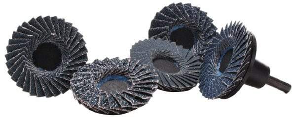Merit Abrasives - 3" Diam Quick-Change Type S Disc Backing Pad - 1/4" Shank Diam, 30,000 RPM, Power-Lock Type 3 Compatible - Apex Tool & Supply