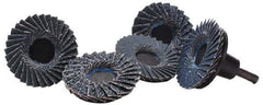 Merit Abrasives - 3" Diam Quick-Change Type S Disc Backing Pad - 1/4" Shank Diam, 30,000 RPM, Power-Lock Type 3 Compatible - Apex Tool & Supply