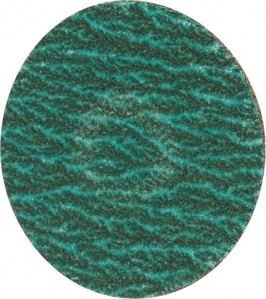 Merit Abrasives - 2" Disc Diam, 120 Grit, Zirconia Alumina Quick Change Disc - Type S Attaching System, Coated, Blue, Fine Grade, 30,000 RPM - Apex Tool & Supply