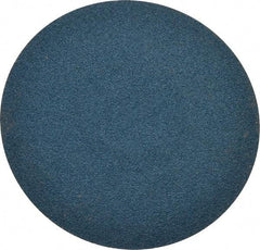 Merit Abrasives - 3" Disc Diam, 120 Grit, Zirconia Alumina Quick Change Disc - Type S Attaching System, Coated, Blue, Fine Grade, 20,000 RPM, R801 Series - Apex Tool & Supply