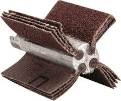 Merit Abrasives - 60 Grit, Coated, Aluminum Oxide Bore Polisher - Medium Grade, 22,000 RPM, Polishes Bores with 1 to 1-1/2" Diam - Apex Tool & Supply