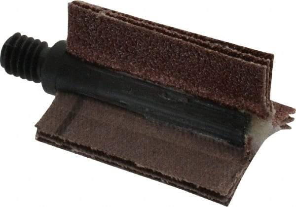 Merit Abrasives - 60 Grit, Coated, Aluminum Oxide Bore Polisher - Medium Grade, 25,000 RPM, Polishes Bores with 5/8 to 1" Diam - Apex Tool & Supply