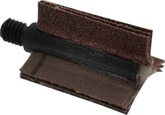 Merit Abrasives - 60 Grit, Coated, Aluminum Oxide Bore Polisher - Medium Grade, 25,000 RPM, Polishes Bores with 5/8 to 1" Diam - Apex Tool & Supply