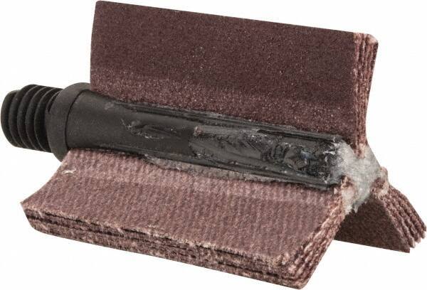 Merit Abrasives - 180 Grit, Coated, Aluminum Oxide Bore Polisher - Very Fine Grade, 25,000 RPM, Polishes Bores with 5/8 to 1" Diam - Apex Tool & Supply