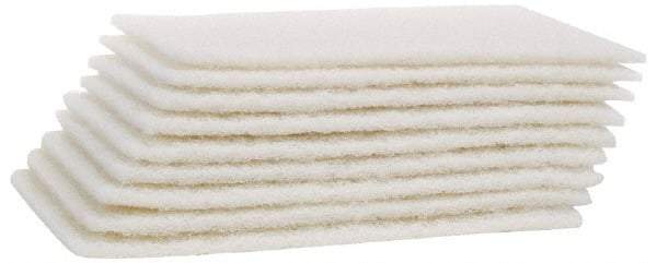 Merit Abrasives - Hand Pad - White, 6" Wide x 9" Long, Nonwoven - Apex Tool & Supply