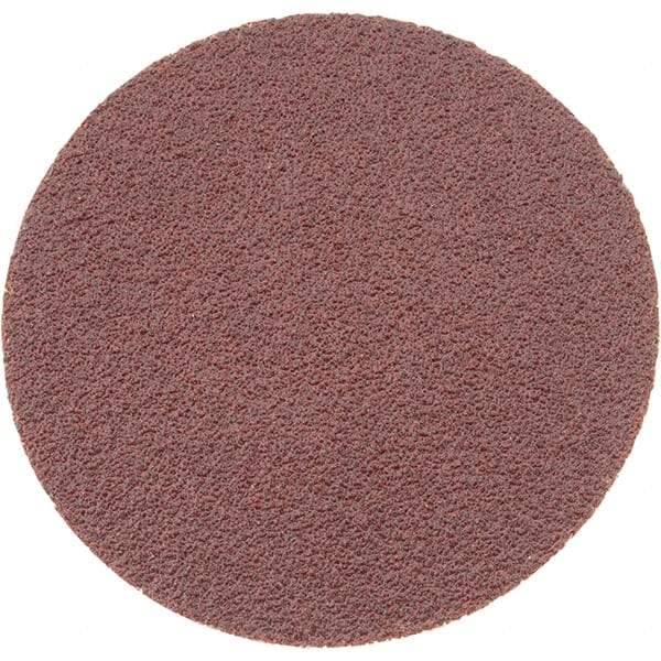 Merit Abrasives - 2" Disc Diam, 80 Grit, Aluminum Oxide Quick Change Disc - Type P Attaching System, Coated, Medium Grade, 30,000 RPM, R801 Series - Apex Tool & Supply