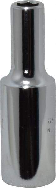Proto - 3/8" Drive, Deep Hand Socket - 6 Points, 2-1/8" OAL, Chrome Finish - Apex Tool & Supply