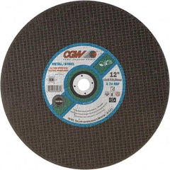 Camel Grinding Wheels - 14" 24 Grit Aluminum Oxide Cutoff Wheel - 5/32" Thick, 20mm Arbor, 5,500 Max RPM - Apex Tool & Supply