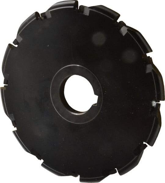 Cutting Tool Technologies - Arbor Hole Connection, 3/8" Cutting Width, 2.03" Depth of Cut, 6" Cutter Diam, 1-1/4" Hole Diam, Indexable Slotting Cutter - RA Toolholder, RDC 32.5 Insert, Right Hand Cutting Direction - Apex Tool & Supply