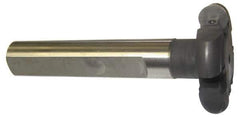 Cutting Tool Technologies - Shank Connection, 1/8" Cutting Width, 1/2" Depth of Cut, 2" Cutter Diam, Indexable Slotting Cutter - 1" Shank Diam, RT Toolholder, RPC 1(1.36) Insert - Apex Tool & Supply