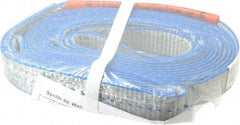 Lift-All - 14' Long x 1" Wide, 1,600 Lb Vertical Capacity, 1 Ply, Polyester Web Sling - 1,250 Lb Choker Capacity, Silver (Color) - Apex Tool & Supply