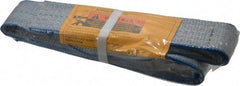 Lift-All - 3' Long x 2" Wide, 3,200 Lb Vertical Capacity, 1 Ply, Polyester Web Sling - 2,500 Lb Choker Capacity, Silver (Color) - Apex Tool & Supply