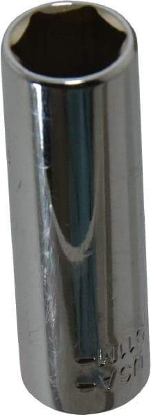 Blackhawk by Proto - 1/4" Drive, Deep Hand Socket - 6 Points, 1-15/16" OAL, Chrome Finish - Apex Tool & Supply