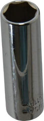 Blackhawk by Proto - 1/4" Drive, Deep Hand Socket - 6 Points, 1-15/16" OAL, Chrome Finish - Apex Tool & Supply
