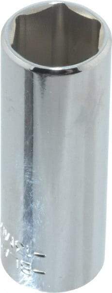 Blackhawk by Proto - 1/4" Drive, Deep Hand Socket - 6 Points, 1-15/16" OAL, Chrome Finish - Apex Tool & Supply