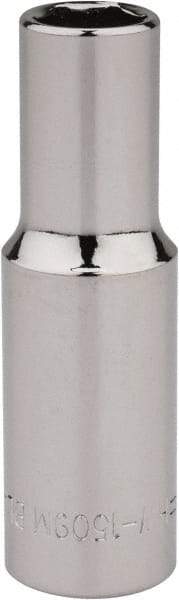 Blackhawk by Proto - 3/8" Drive, Deep Hand Socket - 6 Points, 2-7/64" OAL, Chrome Finish - Apex Tool & Supply