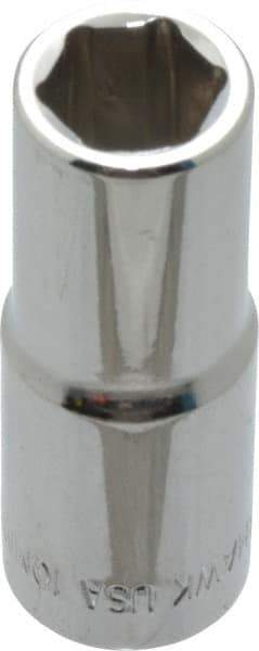 Blackhawk by Proto - 3/8" Drive, Deep Hand Socket - 6 Points, 1-13/16" OAL, Chrome Finish - Apex Tool & Supply