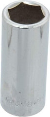 Blackhawk by Proto - 3/8" Drive, Deep Hand Socket - 6 Points, 2-7/64" OAL, Chrome Finish - Apex Tool & Supply