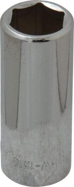 Blackhawk by Proto - 1/2", 3/8" Drive, Deep Hand Socket - 6 Points, 1-7/8" OAL, Chrome Finish - Apex Tool & Supply