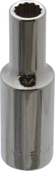 Blackhawk by Proto - 3/8" Drive, Deep Hand Socket - 12 Points, 2-7/64" OAL, Chrome Finish - Apex Tool & Supply