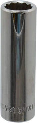 Blackhawk by Proto - 3/8" Drive, Deep Hand Socket - 12 Points, 1-13/16" OAL, Chrome Finish - Apex Tool & Supply