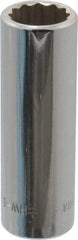 Blackhawk by Proto - 3/8" Drive, Deep Hand Socket - 12 Points, 1-13/16" OAL, Chrome Finish - Apex Tool & Supply