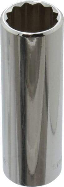 Blackhawk by Proto - 3/8" Drive, Deep Hand Socket - 12 Points, 2-3/4" OAL, Chrome Finish - Apex Tool & Supply