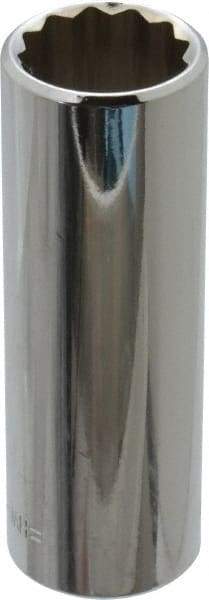 Blackhawk by Proto - 3/8" Drive, Deep Hand Socket - 12 Points, 2-3/4" OAL, Chrome Finish - Apex Tool & Supply