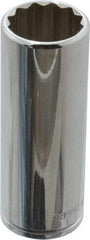 Blackhawk by Proto - 3/8" Drive, Deep Hand Socket - 12 Points, 2-3/4" OAL, Chrome Finish - Apex Tool & Supply