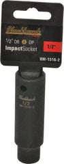 Blackhawk by Proto - 1/2" Drive 1/2" Deep Impact Socket - 6 Points, 3-5/16" OAL - Apex Tool & Supply