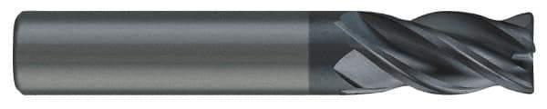 SGS - 9/16", 4 Flute, Single End, Solid Carbide, 0.03" Corner Radius End Mill - 6" OAL, Right Hand Flute, 1-1/8" LOC, Right Hand Cut, 2-1/2" Extended Reach - Apex Tool & Supply