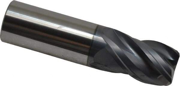 SGS - 1", 1-1/2" LOC, 1" Shank Diam, 4" OAL, 4 Flute, Solid Carbide Square End Mill - Single End, AlTiN Finish, Spiral Flute, Variable° Helix, Right Hand Cut, Right Hand Flute, Series Z1 - Apex Tool & Supply