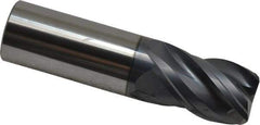 SGS - 1", 1-1/2" LOC, 1" Shank Diam, 4" OAL, 4 Flute, Solid Carbide Square End Mill - Single End, AlTiN Finish, Spiral Flute, Variable° Helix, Right Hand Cut, Right Hand Flute, Series Z1 - Apex Tool & Supply
