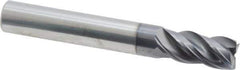 SGS - 10mm, 22mm LOC, 10mm Shank Diam, 72mm OAL, 4 Flute, Solid Carbide Square End Mill - Single End, AlTiN Finish, Spiral Flute, Variable° Helix, Right Hand Cut, Right Hand Flute, Series Z1M - Apex Tool & Supply