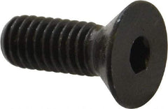 Made in USA - 5/16-18 UNC Hex Socket Drive, 82° Flat Screw - Alloy Steel, Black Oxide Finish, Fully Threaded, 7/8" OAL - Apex Tool & Supply