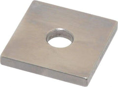 Mitutoyo - 0.126" Square Steel Gage Block - Accuracy Grade 0, Includes Certificate of Inspection - Apex Tool & Supply