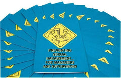Marcom - Preventing Sexual Harassment for Managers and Supervisors Training Booklet - English and Spanish, Safety Meeting Series - Apex Tool & Supply
