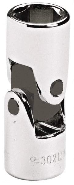 Blackhawk by Proto - 3/8" Drive, Standard Hand Socket - 6 Points, 1-51/64" OAL, Alloy Steel, Chrome Finish - Apex Tool & Supply