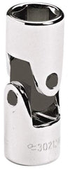 Blackhawk by Proto - 3/8" Drive, Standard Hand Socket - 6 Points, 1-45/64" OAL, Alloy Steel, Chrome Finish - Apex Tool & Supply