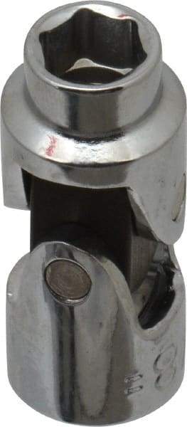 Blackhawk by Proto - 3/8", 3/8" Drive, Standard Hand Socket - 6 Points, 1-45/64" OAL, Alloy Steel, Chrome Finish - Apex Tool & Supply