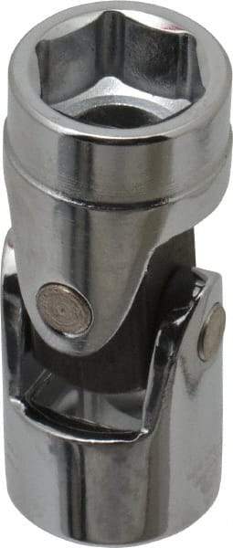 Blackhawk by Proto - 1/2", 3/8" Drive, Standard Hand Socket - 6 Points, 1-51/64" OAL, Alloy Steel, Chrome Finish - Apex Tool & Supply