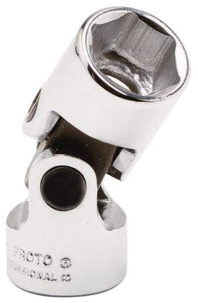 Proto - 1/2" Drive, Standard Hand Socket - 6 Points, 2-9/16" OAL, Chrome Vanadium, Chrome Finish - Apex Tool & Supply