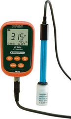Extech - -2 to 19.99 pH, pH/mV/Temp Meter - 212°F - Apex Tool & Supply