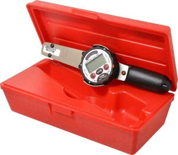 Proto - 1/4" Drive Electronic Digital Torque Wrench - 0.63 Ft/Lb to 6 Ft/Lb Torque, 11" OAL, 0.01 N/m Graduation, Fixed Head - Apex Tool & Supply