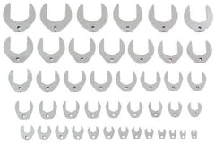 Proto - 43 Piece 3/8" Drive Open End Crowfoot Wrench Set - 3/8 to 3", with Clip Rail - Apex Tool & Supply